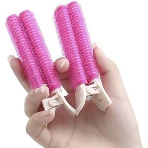 Haarrollers 2 stuks pony haarwortel pluizige luie haarclips haar top styling haarspelden haarrollers pony krultang krultang haarclips krulspelden gereedschap haarkrulspelden krulspelden (kleur: