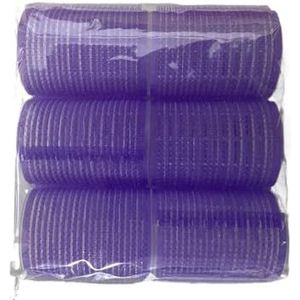 Haarrollers 6 stuks zelf-grip haarrollers set hitteloze haarkrulspelden voor lang, medium en kort haar krulspelden (kleur: 4,4 cm x 6 stuks)