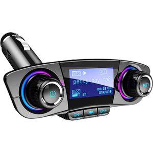 On-vehicle FM transmitter - Bluetooth 5.0 + EDR handsfree set via cigarettenaansteker