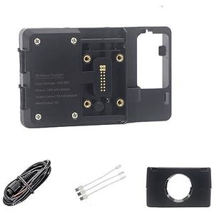 Telefoon Navigatiebeugel Voor CYCLONE Voor RT3 Voor RT 3 Uitbreiding Stand Lat Motorfiets Telefoon GPS Mount Navigatie Beugel USB Draadloos Opladen GPS-navigatiebeugel (Kleur : Wireless 22mm Clip)