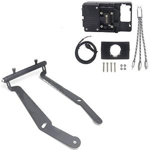 Telefoon Navigatiebeugel Voor CYCLONE Voor RT3 Voor RT 3 Uitbreiding Stand Lat Motorfiets Telefoon GPS Mount Navigatie Beugel USB Draadloos Opladen GPS-navigatiebeugel (Kleur : 22mm USB Stand)