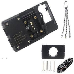 Telefoon Navigatiebeugel Voor CYCLONE Voor RT3 Voor RT 3 Uitbreiding Stand Lat Motorfiets Telefoon GPS Mount Navigatie Beugel USB Draadloos Opladen GPS-navigatiebeugel (Kleur : USB 22mm Clip)