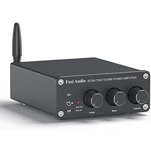 Fosi Audio - BT20A Versterker - Stereo HiFi - Bluetooth 5.0 - 100 Wx2