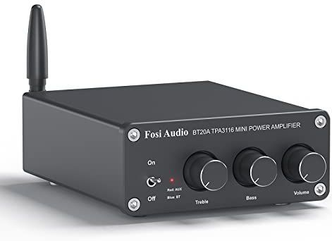 Fosi Audio - BT20A Versterker - Stereo HiFi - Bluetooth 5.0 - 100 Wx2