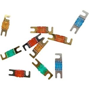 5-delige set vorkzekeringen voor auto audio luidsprekers, zekeringen, modificatie accessoires voor auto subwoofer versterker (kleur: 25A 5)