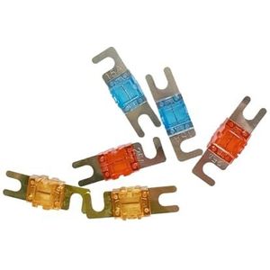 5-delige set vorkzekeringen voor auto audio luidsprekers, zekeringen, modificatie accessoires voor auto subwoofer versterker (kleur: 70A 5)