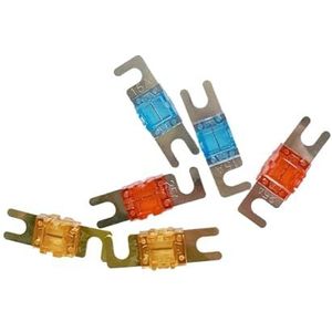 5-delige set Vorkzekeringen voor Auto Audio Luidsprekers, Zekeringen, Modificatie Accessoires voor Auto Subwoofer Versterker (Kleur: 40A 5)