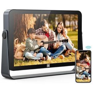 Digitale fotolijst 10 inch FHD touchscreen digitale fotolijst WiFi digitale fotolijst ingebouwde batterij met 32 GB opslag elektronisch fotoalbum voor foto video show