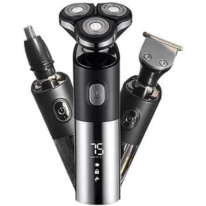 Elektrisch Scheermes voor Mannen, 3 Hoofd Elektrisch Scheerapparaat voor Mannen 3D Elektrische Scheermes Waterdichte Baard Trimmer Cutter voor Mannen Scheren Machine Opladen LED Display