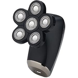 Elektrisch Scheermes Voor Mannen, 5 in 1 Mannen Elektrische Scheerapparaat LCD Waterdichte Oplaadbare Scheermes Baard Trimmer Kaal Scheerapparaat Haar Clipper Nat Droog Kit