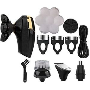 Elektrische Scheermes Voor Mannen, Scheerapparaat Voor Mannen 7D Onafhankelijk 7 Cutter Drijvende Hoofd Waterdichte Elektrische Scheermes LCD Multifunctionele USB Lading Trimmer voor Mannen