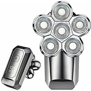 Elektrisch scheermes voor mannen, 5-in-1 verzorgingsset Het elektrische scheerapparaat kan worden gebruikt voor het scheren van je haar, het trimmen van neushaar, het trimmen van haar, het scheren en