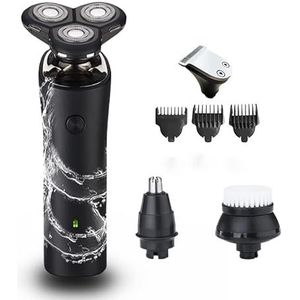 Elektrisch scheermes voor heren, scheerapparaat voor heren, elektrisch scheerapparaat voor mannen, tondeuse, epilator, haarverwijderaar, waterdicht, multifunctioneel, gezichtsscheermesmachine voor het