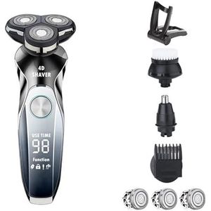 Elektrisch scheermes voor heren, elektrisch scheerapparaat voor mannen mannen trimmer scheermes elektrisch scheerapparaat scheerapparaat heren scheermachine USB opladen en waterdicht scheerapparaat