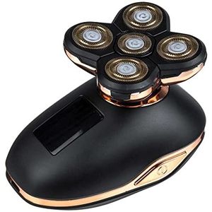 Elektrisch scheermes voor mannen, drijvende hoofden elektrisch scheerapparaat oplaadbaar scheermes baard trimmer scheerapparaat voor mannen draagbare baardtrimmer snijmachine (kleur: zwart)