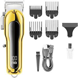 Tondeuse Voor Mannen, Tondeuse Professionele Tondeuse Haar Snijmachine Draadloze Elektrische Kapsel Machine Oplaadbare Clipper Mannen