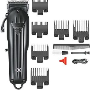 Tondeuse voor mannen, tondeuse professionele haarsnijmachine tondeuse verstelbare draadloze oplaadbare