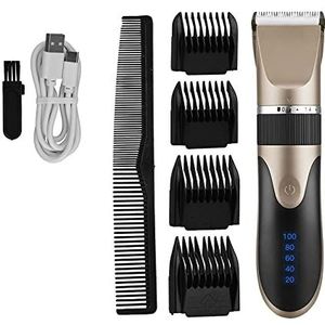 Tondeuse voor mannen, Professionele Tondeuse Mannen; s Kapper Baard Trimmer Oplaadbare Haar Snijmachine Keramische Blade Geluidsarm Volwassen Kid Kapsel