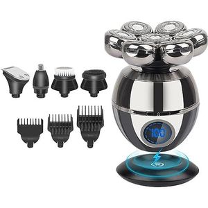 Elektrisch Scheerapparaat - 5 in 1 - Voor Mannen - Kaal Hoofd Scheerapparaat - Waterdicht