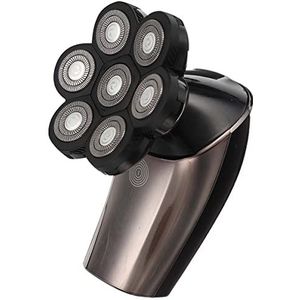 Elektrisch scheermes voor mannen, 7D elektrisch scheerapparaat met 7 cutter drijvende hoofden Power Display IPX waterdicht 6 in 1 mannen kaal baard haar trimmer remover scheermes
