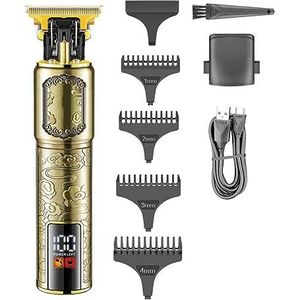 Tondeuse voor Mannen, Tondeuse Professionele T9 Trimmer Vintage Draadloze Haar Snijmachine Tondeuse Baard Scheerapparaat Trimmer voor Mannen
