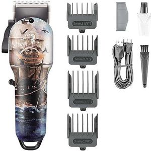 Tondeuse voor mannen, tondeuse verstelbare tondeuse oplaadbare haarsnijmachine professionele kapper draadloze tondeuse voor mannen