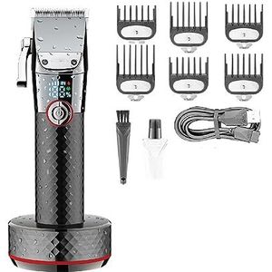 Tondeuse voor mannen, tondeuse oplaadbare tondeuse professionele haarsnijmachine draagbare kapper elektrische trimmer voor mannen (kleur: B)