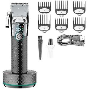 Tondeuse voor mannen, tondeuse oplaadbare tondeuse professionele haarsnijmachine draagbare kapper elektrische trimmer voor mannen (kleur: A)