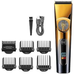Tondeuse voor mannen, professionele tondeuse elektrische tondeuse IPX6 waterdichte kapsels machine LED-display kapper trimmer voor mannen