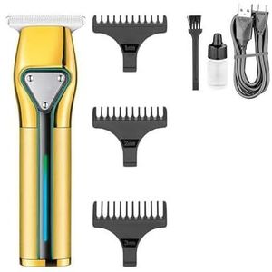 Tondeuse voor mannen, tondeuse professionele tondeuse draadloze haarsnijmachine oplaadbare elektrische metalen trimmer voor mannen