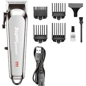 JQUAL Tondeuse voor mannen, tondeuse professionele tondeuse elektrische kapselmachine, oplaadbare led-display, draadloze tondeuse voor mannen