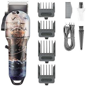 Tondeuse voor mannen, tondeuse professionele tondeuse elektrische kapsel machine verstelbare draadloze oplaadbare tondeuse voor mannen