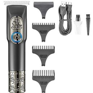 Tondeuse Voor Mannen, Tondeuse Professionele Trimmer Elektrische Tondeuse Draadloze Haar Snijmachine Oplaadbare Kapper T-Blade