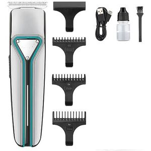 Tondeuse voor mannen, tondeuse tondeuse haarsnijmachine professionele kapper draadloze baardtrimmer oplaadbare tondeuse voor mannen (kleur: blauw)