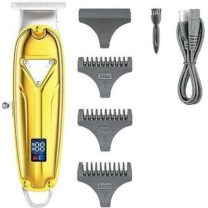 Tondeuse Voor Mannen, Tondeuse Professionele Trimmer Elektrische Tondeuse Draadloze Haar Snijmachine Oplaadbare Kapper T-Blade