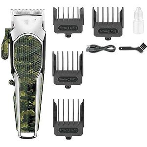 Tondeuse voor mannen, tondeuse professionele haarsnijmachine camo elektrische kapsel machine kapper high power tondeuse voor mannen