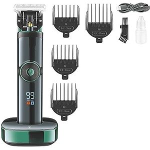Tondeuse voor mannen, tondeuse oplaadbare tondeuse draadloze haarsnijmachine elektrisch kapsel digitale display trimmer voor mannen