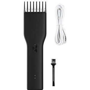 Tondeuse voor mannen, elektrische tondeuses kapsel mannen kapsel volwassen kinderen tondeuse draadloze oplaadbare haarsnijder scheerapparaat (kleur: zwart)