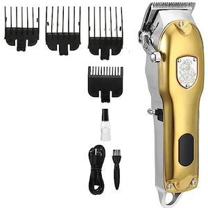 Tondeuse voor mannen, tondeuse machine professionele haarsnijmachine oplaadbare tondeuse draadloze kapsel gouden tondeuse voor mannen