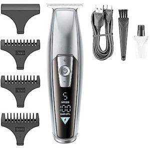 Tondeuse voor mannen, tondeuse draadloze haarsnijmachine, elektrische kappersscharen, professionele tondeuse T-blade trimmer voor mannen