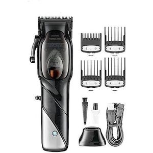 Tondeuse voor mannen, tondeuse professionele kapper tondeuse elektrische haarsnijmachine draadloos kapsel oplaadbare tondeuse voor mannen (kleur: met doos)