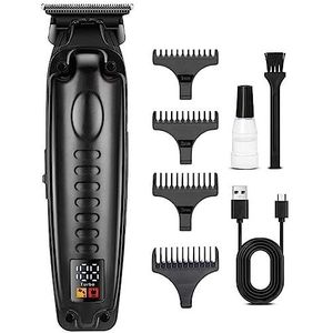 Tondeuse Voor Mannen, Professionele Gradiënt Olie Hoofd Graveren Tondeuse Metalen Cover Luxe Textuur Body Baard Trimmer Kapper Scheerapparaat