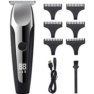 Tondeuse voor Mannen, Haar Snijden Tool, Tondeuse Baard Trimmer Kit voor Mannen Draadloze Haar Snor Trimmer Haar Snijden Groomer Kit Precisie Trimmer Waterdicht USB