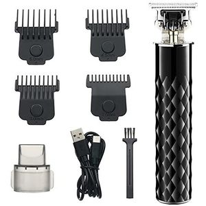 Tondeuse voor mannen, tondeuse professionele persoonlijke verzorging volledig metalen olie hoofd kapper 0 mes hoofd lichaam trimmer voor mannen draadloze tondeuse