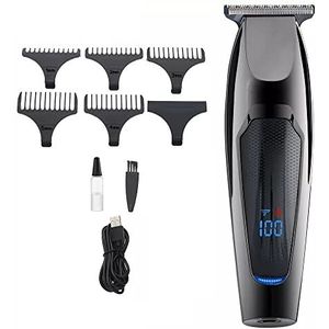 Tondeuse voor mannen, tondeuse olie kop graveren elektrische tondeuse LCD digitale display huishoudelijke professionele elektrische apparaten