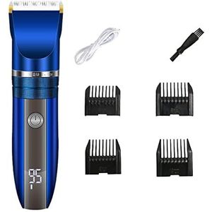 Tondeuse voor mannen, elektrische tondeuse professionele elektrische trimmer USB oplaadbare schaar elektrische push shear kapper LED-display