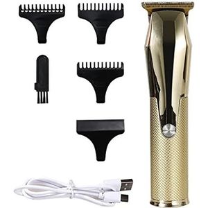 Tondeuses voor mannen, professionele elektrische tondeuse oplaadbare tondeuse titanium mes LED-display mannen haar knippen kapper machine