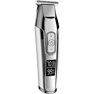 Tondeuse voor mannen, professionele zelfbedieningshaartondeuse, detailtrimmer, elektrische kapselset voor snelle knippen, voor mannen en gezin, oplaadtondeuse, roestvrij staal, intelligente