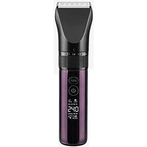 Tondeuse voor mannen, 360 graden slimme mannen professionele elektrische tondeuse, radioclipper, tondeuse kit, precisiewerkende elektrische tondeuse met LCD-display en oplaadstation