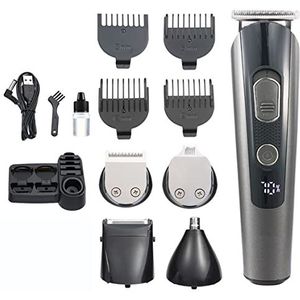 Tondeuse voor mannen, 5 In1 Tondeuse Verzorgingsset Mannen Baard Elektrische Tondeuse Trimer Body Facial Cutter Professionele Haar Snijmachine Kapsel